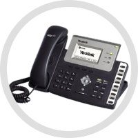 本地專線電話號碼，全球網路系統支援的IP電話